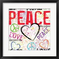 Love and Peace 2 Framed Print