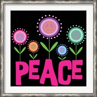 Framed Peace Flowers
