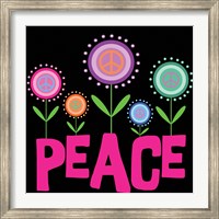 Framed Peace Flowers