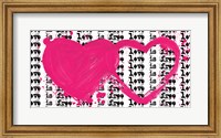 Framed Twin Hearts