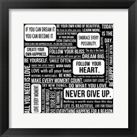 Framed Never Give Up 7