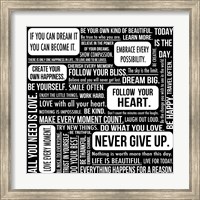 Framed Never Give Up 7