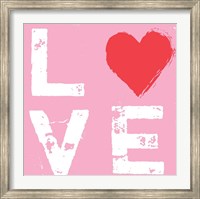 Framed Love - Pink and Red