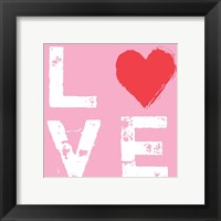 Framed Love - Pink and Red