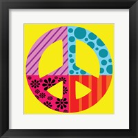 Peace Collage Framed Print