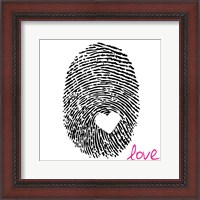 Framed Love Thumbprint