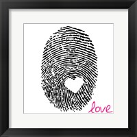 Framed Love Thumbprint