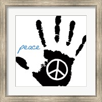 Framed Peace Hand
