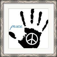 Framed Peace Hand