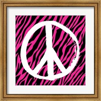Framed Zebra Peace