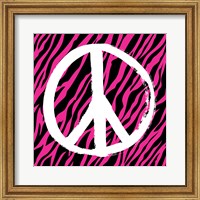 Framed Zebra Peace