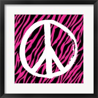 Framed Zebra Peace