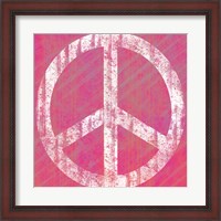 Framed Pink Peace