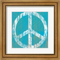 Framed Aqua Peace