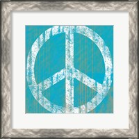 Framed Aqua Peace