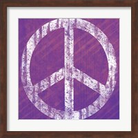 Framed Purple Peace