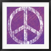 Framed Purple Peace