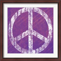 Framed Purple Peace