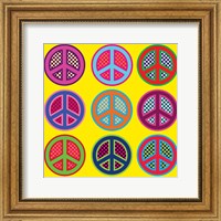 Framed Nine Patch Peace