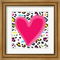 Framed Leopard Heart 1