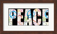 Framed Peace Graffiti - Color