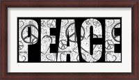 Framed Peace Graffiti