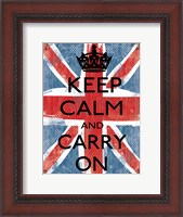 Framed Keep Calm And Carry On 1