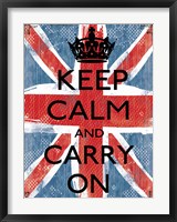 Framed Keep Calm And Carry On 1