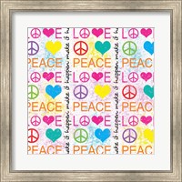 Framed Peace Love 1