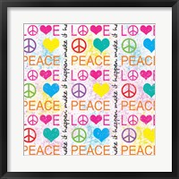 Framed Peace Love 1