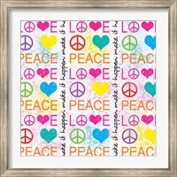 Framed Peace Love 1