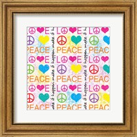 Framed Peace Love 1