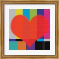 Framed Red Heart