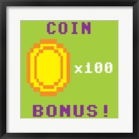 Coin Bonus Framed Print