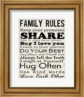 Framed Family Rules 1