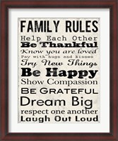 Framed Family Rules 3