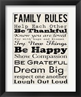 Framed Family Rules 3