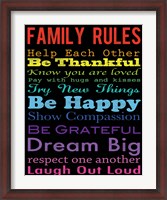 Framed Family Rules 4