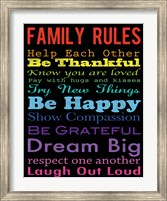 Framed Family Rules 4