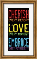 Framed Cherish Love Embrace 2