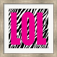 Framed LOL Zebra