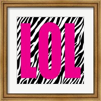 Framed LOL Zebra