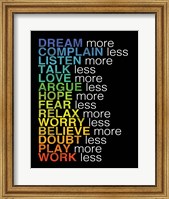 Framed Rules to Live By 2