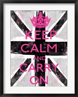Framed Keep Calm And Carry On 3