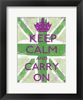 Framed Keep Calm And Carry On 5