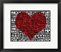 Music - New Wave 1 Framed Print