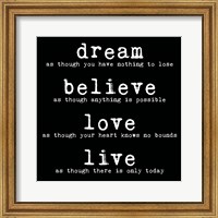 Framed Dream Believe Love Live 2