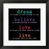 Framed Dream Believe Love Live 3