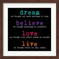 Framed Dream Believe Love Live 3