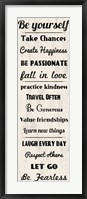 Be Yourself 3 Framed Print